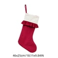 thumbnail image 3 of Large Christmas Stocking, 18.1 Inch Non Woven Hanging Pouch for Tree Fireplace and Wall, Festive Gift Bag Decoration for Home, Holiday Gift Pouch, 3 of 7