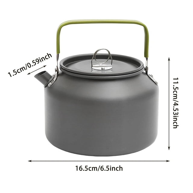Large Capacity Stainless Steel Portable Outdoor Camping Kettle For Boiling Water Hiking Picnic And Travel Cookware