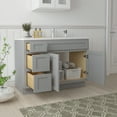 thumbnail image 4 of 48 in. W x 21 in. D x 32.5 in. H Bath Vanity Cabinet without Top in Gray, 4 of 5