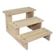 thumbnail image 1 of Estante de exhibición de madera, soporte de exhibición para objetos coleccionables, decoración sencilla y duradera. 3 capas 20cm, 1 of 9