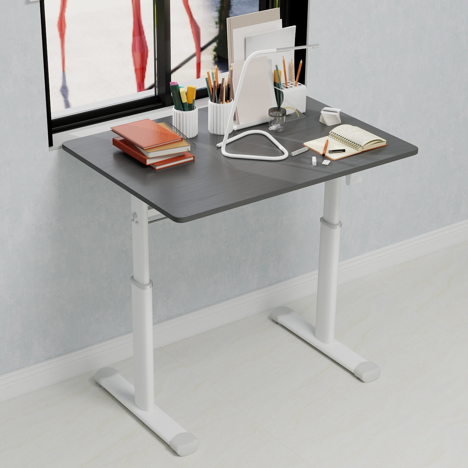 Adjustable Study Desk for Children and Adults, Height-Adjustable, Home Office Desk, Compact Design, 60x80cm