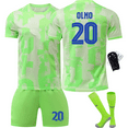 thumbnail image 1 of 2026 OLMO Ballon de Football Réplique Vert Domicile et Extérieur, 1 of 2