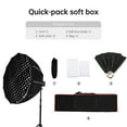 thumbnail image 2 of Foldable Light Diffuser, 35.4in Quick Release Parabolic Softbox with Bowen Mount for Photography Studio Photography Portrait Live Stream, 2 of 7