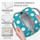 thumbnail image 3 of Easygdp Sky Blue And White Polka Dot Bolsa de Almuerzo Insulada Grande, Forro de Aluminio, Diseño Espacioso, a Prueba de Fugas, Ideal para Trabajo, Picnics, Viajes y Actividades al Aire Libre, 3 of 6