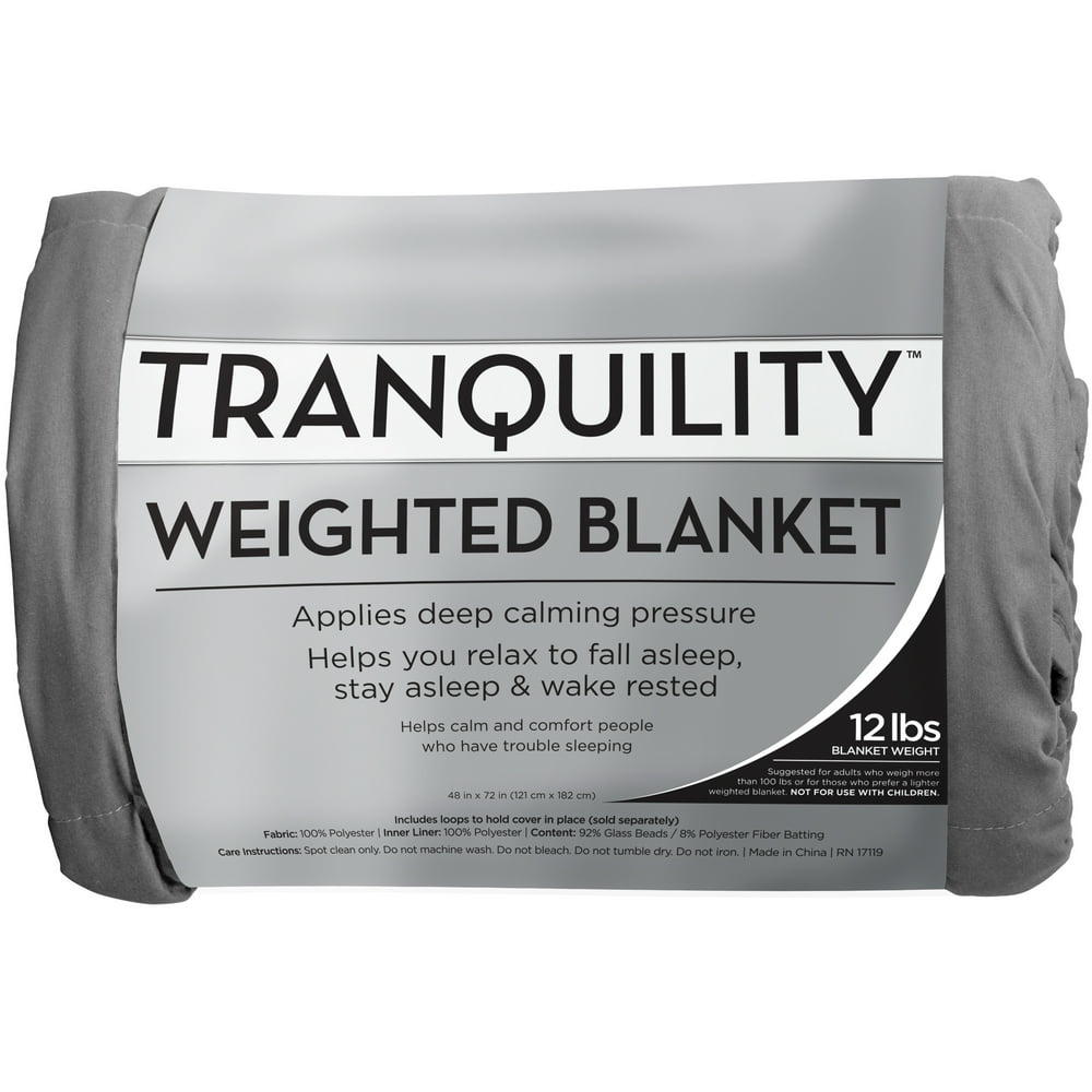 Tranquility 12lbs Weighted Blanket - Walmart.com - Walmart.com