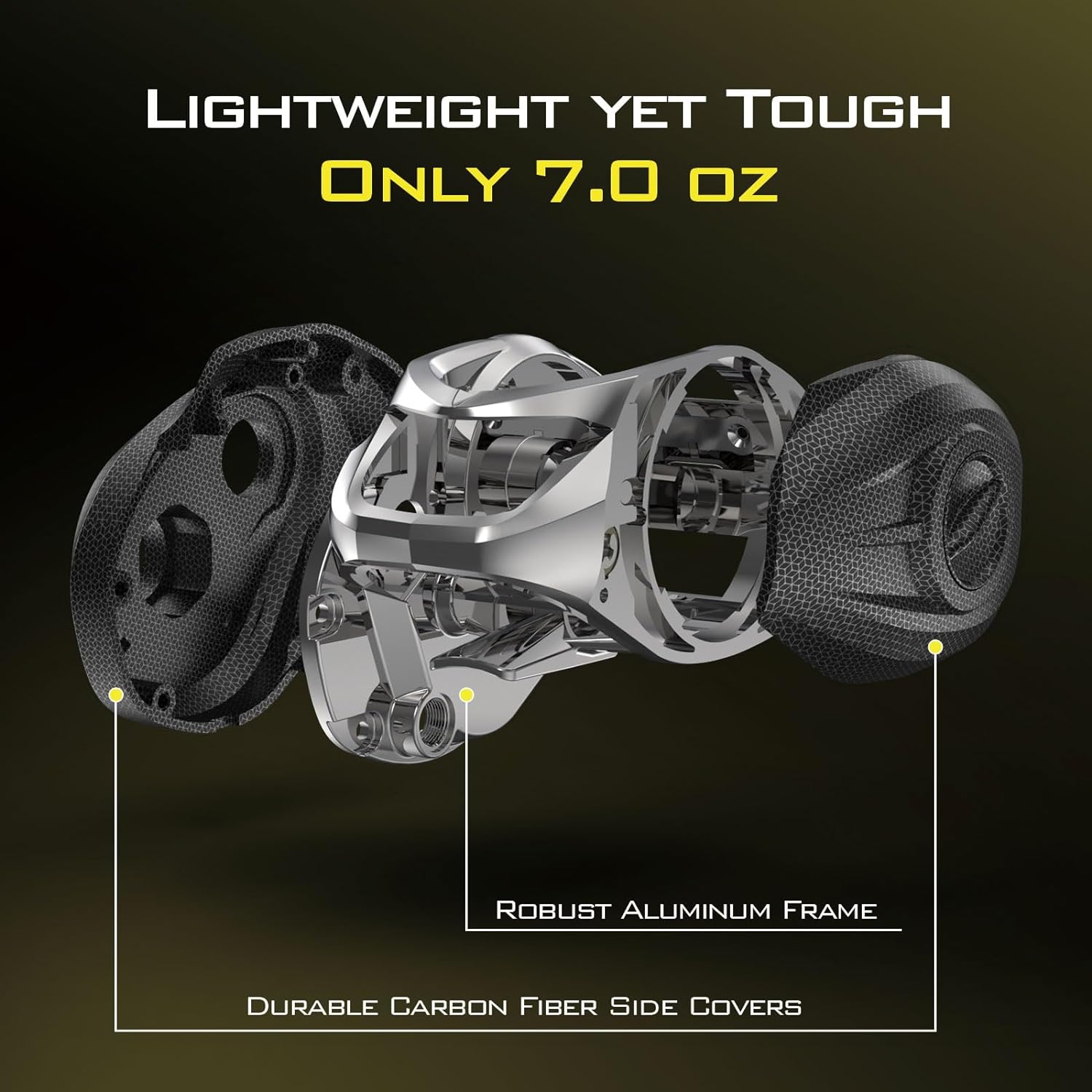 KastKing Skeet Reese Icon Baitcasting Reels - AutoMag Dual Braking System Fishing Reel, 7oz Lightweight Aluminum Frame,17.6 Lb Carbon Drag,11 + 1 Stainless Steel BB,7.2:1 Gear Ratio, TPE Handle Knobs