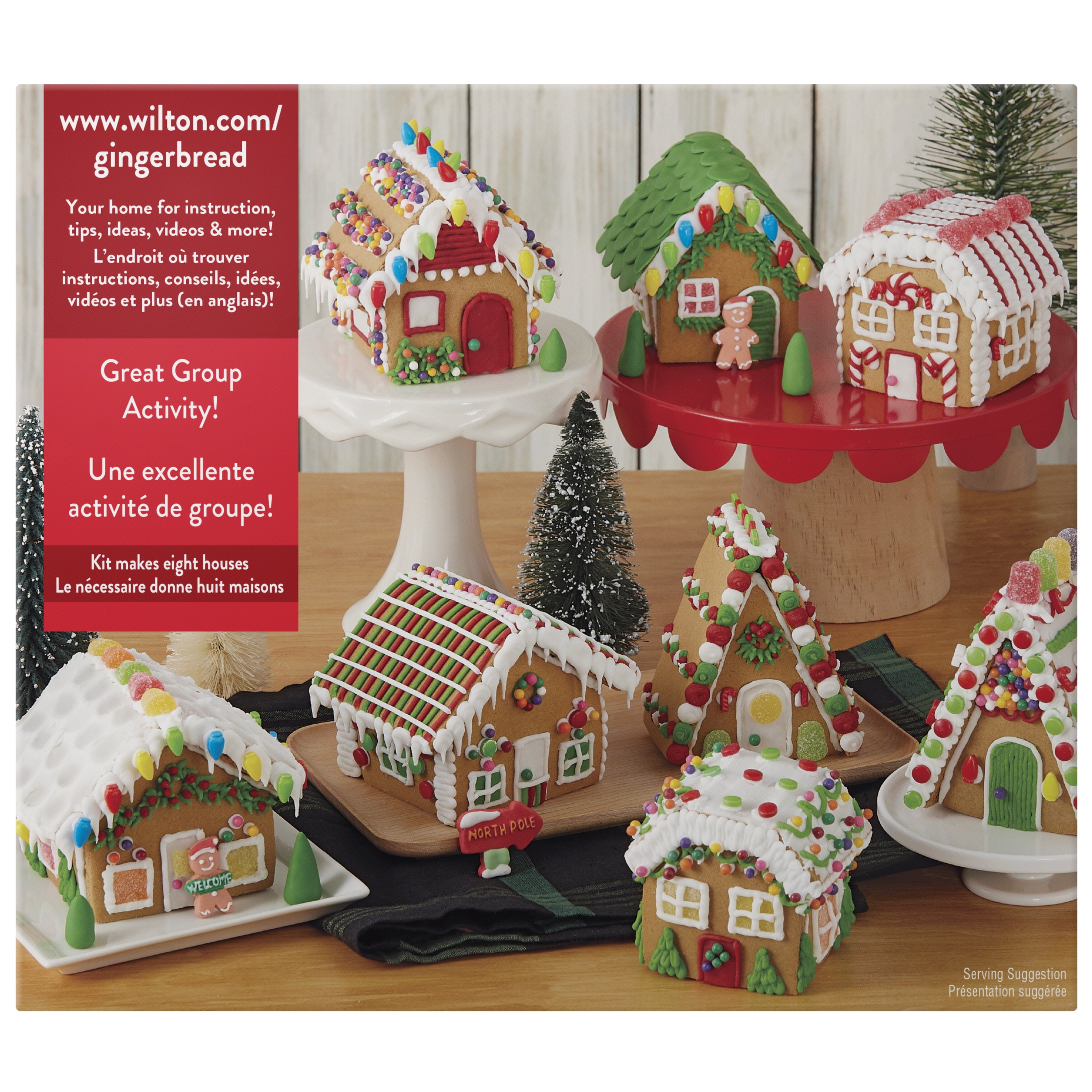 Wilton Build It Yourself Gingerbread Village Decorating Kit 8 Piece Wilton Build It Yourself Gingerbread Village Decorating Kit 8 Piece Party Pack