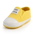 thumbnail image 5 of Nygoyerh Baby Girls Boys Canvas Shoes Letters Tag Non-slip Walking Shoes Casual Flats, 5 of 6