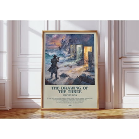 The Drawing of the Three by Stephen King Modern Book Print Poster Fantasy Literary Art Reader Gift Bookshelf Decor UNFRAMED