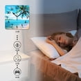 thumbnail image 4 of Square Wall Clock,Beautiful Beach With Palm Trees And Blue Sky (2),Silent Non-Ticking Wall Clock Decor for Home Office Kitchen Living Room Bedroom(12inch), 4 of 4