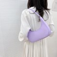 thumbnail image 4 of Bolso de hombro de color liso, elegante y versátil para mujer., 4 of 6