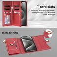 thumbnail image 2 of for Samsung Galaxy A26 Crossbody Wallet Style Leather Phone Case Purse Bag, Classic Rhombus Plaid Triple-Fold Flip Cover, Multi Card Holder Slot Magnetic Closure Hand Lanyard Shoulder Strap, 2 of 8