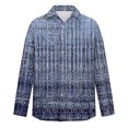 thumbnail image 4 of Men's Summer New Loose Print Long Sleeve Shirt Cardigan Beach Shirt M, 4 of 5