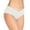 White, variant on Durtebeua Women's V Cut High Waisted Bikini Bottom High Leg Cut Swimsuit Bathing Suit Bottoms Grey,M