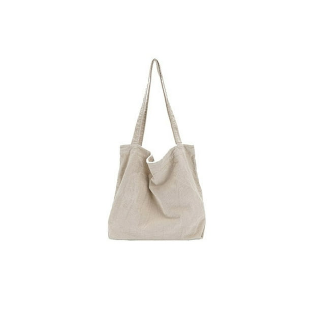 Jumpingount Bolso de hombro de pana para mujer, bolso de compras Vintage de viaje, bolígrafo de moda para teléfono inteligente, bolso de mano portátil Bolsas de mensajero y de hombro Khaki Jumpingount AP010441-01