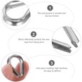 thumbnail image 5 of 20pcs Stainless Wire Rope Thimbles Rigging Sturdy Wire Fixing Rope Thimbles, 5 of 6