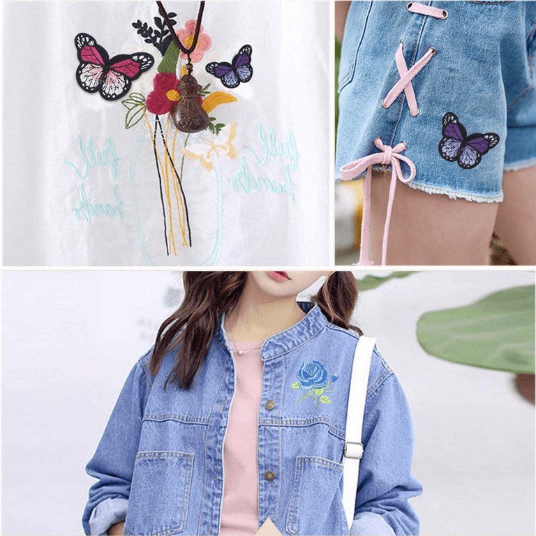 Colored 3d Embroidery Peony Flower Applique, Multi-layer Iron Patch Sew On  Patches For Jackets Backpacks T-shirt Jeans Skirt Vests Scarf Hat Clothes D