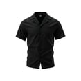 thumbnail image 4 of Hawaiian Shirt for Men Big & Tall Button Down Lapel Short Sleeve with Pocket Summer Tops Dad Gifts M-5XL, 4 of 8
