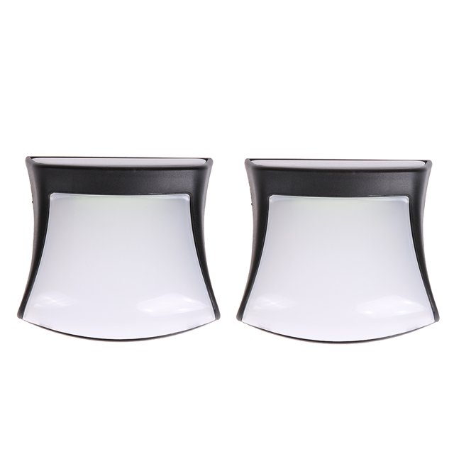 Eyfqtcs 2 Uds Led Impermeable Lámparas De Pared De Luz Solar Hogar Jardín Decorativo