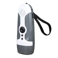 thumbnail image 1 of Linterna de carga manual con 3 luces LED, radio FM y alarma para viajes, acampadas y desastres mineros., 1 of 13