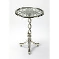 thumbnail image 3 of Butler Specialty Modern Expressions Glass Top Accent Table In Silver, 3 of 3