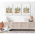 thumbnail image 2 of 3 Pcs Woodland Animal Nursery Canvas Wall Art Cute Wild Animals Poster Print Fox Bear Deer Painting Picture for Kids Room Boys Girls Room Wall Decor Framed, 2 of 5
