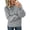 Grey, variant on Womens Solid Color Cable Knit Crewneck Pullover Sweater, Long Sleeve Textured Knit Loose Relaxed Fit Top with Ribbed Cuff and Hem, Soft Cozy Crew Neck Knit Pullover for Fall Winter Daily Wear Beige
