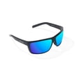 thumbnail image 1 of Gafas de sol Bajío Sigs polarizadas en negro brillante con lente azul espejo, 1 of 7