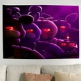 thumbnail image 2 of Midnight Afternoon Palace Toy Bear Freddy Tapestry Purple Horror Vibe Tapestry For Bedroom Polyester Ceremonial Decoration For Bedroom Home Party Indoor And Outdoor,Gifts For Game Player/Friend/boy, 2 of 7