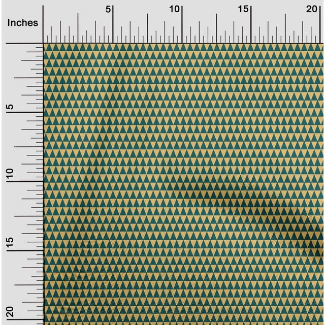 oneOone Coton Flex Tissu Triangle Géométrique Impression Tissu par Yard 40 Pouces de Large