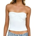 thumbnail image 1 of HNMKIU Cropped Tank Tops For Women Spring And Summer And Spicy Wind Knitted Versatile Base Layer Racerback Top, 1 of 4