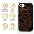 thumbnail image 4 of Case Yard Wooden Case for iPhone-SE Soft TPU Silicone cover Slim Fit Shockproof Wood Protective Phone Cover for Girls Boys Men and Women Supports Wireless Charging Maya Calendar Design, 4 of 7