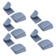 thumbnail image 5 of 5 pares de soportes para tapas de ollas de ABS esmerilado, adhesivos sin costuras, soporte para tapas de ollas, estante de apoyo para tapas de cocina, suministros multifuncionales de cocina (azul), 5 of 6