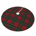 thumbnail image 2 of Faldas para árbol de Navidad a cuadros de 30 pulgadas, gruesas, para decoración navideña de invierno, para árbol de Navidad, 2 of 8