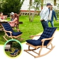 thumbnail image 2 of Binwennn Memory Foam Breathable Universal Seat Cushion Lumbar Back Support Outdoor Chair Cushion Thickened Seat Cushion Backrest Cushion Suitable For Rattan Chairs Chairs Garden And Courtyard Chair, 2 of 6