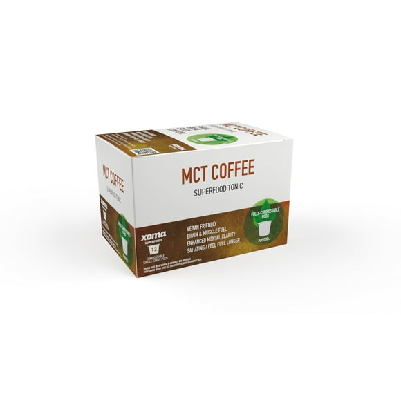 Micro-Ground Soluble Coffee with MCT Powder, Fully Plant-Based Keurig Compatible Pod