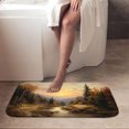 thumbnail image 4 of 1pc A Cabin in the Autumn Woods Absorbent Non-Slip Bathroom Thickened Flannel Rug Decor,Soft,Quick Drying,Suitable For Indoor/outdoor Use,Bathrooms,Bedrooms,Kitchens,Terrace,Laundry Rooms,16"x24", 4 of 9