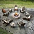 thumbnail image 3 of Highwood 12-pc Classic Westport Adirondack Set with 6 Classic Westport Adirondack Chairs, 3 Classic Westport Side Tables, and 3 Adirondack Ottomans - Outdoor, Eco-friendly, Synthetic Wood, 3 of 9