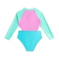 thumbnail image 1 of Girl Rash Guard Swimsuits Cute Long Sleeve Sun Protection Beach Swimsuit Bikini 4-5 Years, 1 of 7