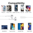 thumbnail image 5 of 2 paquetes de auriculares USB C para iPhone 16/15 con micrófono y control de volumen, auriculares estéreo HiFi tipo C para Galaxy S23/S22/S21/S20/Ultra Note 10/20, para iPad Pro Pixel 7/6/6a/5/4 y más, 5 of 5