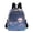 Sky with Clouds and Full Moon, variant on Mini Backpack Purse for Women Quilted Casual Daypack Small Travel Shoulder Bag, Purples Blues Space Galaxy