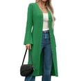 thumbnail image 5 of Bell Sleeve Women Solid V Neck Casual Long Button Down Knit Cardigan, 5 of 8