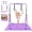 Purple, variant on Gymnastics Bar for Kids, Gymnastics Horizontal Bar with Adjustable Height Foldable Training Bar with Mat for Home Practice