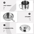 thumbnail image 4 of Bacon Grease Container Kitchen Oil Container Can with Strainer for Store Meat Frying Oil and Cooking Grease Storage (Silver Oil Container), 4 of 6