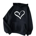 thumbnail image 2 of Elvqul Pullover Hoodies Women Under $5 Comfortable Sweatshirts Women Graphic Hooded Tops, 2 of 5