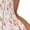 Pink Rose on White Background, variant on Floral Corset Midi Dress Flowy Slit Summer Spring Wedding Guest Dresses for Women Sundress with Pockets