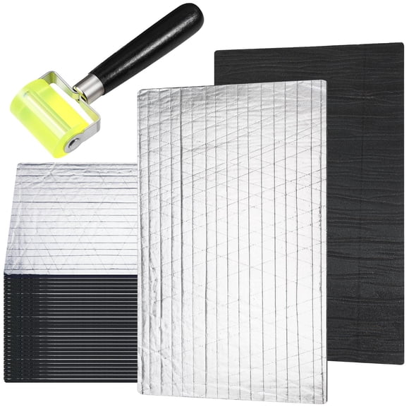 Tallew 61 Pcs 64.6 Sqft 196 Mil Car Sound Deadening Mat Sound Deadener Automotive Audio Noise Insulation Dampening Insulation Mat