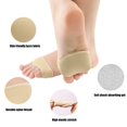 thumbnail image 3 of 4Pcs Metatarsal Pads Sleeve,Comfortable Ball of Foot Cushions with Soft Breathable Fabric for Women Men, Forefoot Gel Pads for Feet Neuroma Pain Relief and Prevent Calluses Blisters(2 Black,2 Beige), 3 of 3