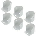 thumbnail image 5 of 24 Pcs Flange Seat Shower Curtain Rod Holder No Drill Brackets Closet Heavy Duty Pole Socket, 5 of 6
