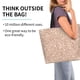 thumbnail image 2 of Balery Beige Sparkling Glitter Bolsa Tote Estilo Estético con Cremalleras, Bolsa de Hombro, Bolsa de Compras Grande y Plegable, 2 of 8